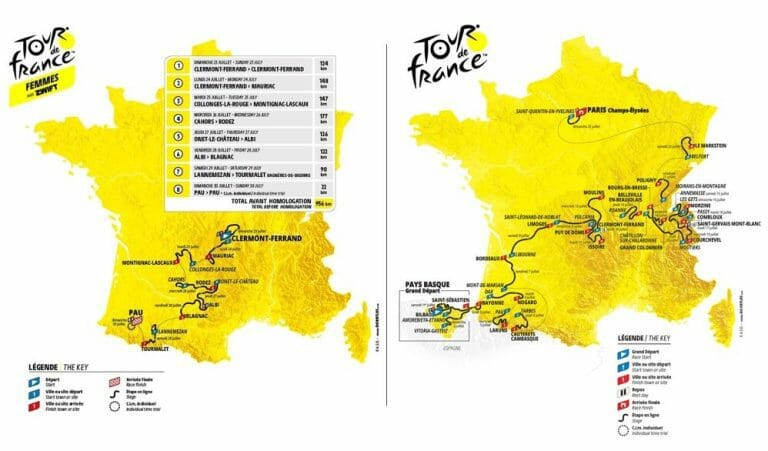 Scopri i percorsi del Tour de France 2023