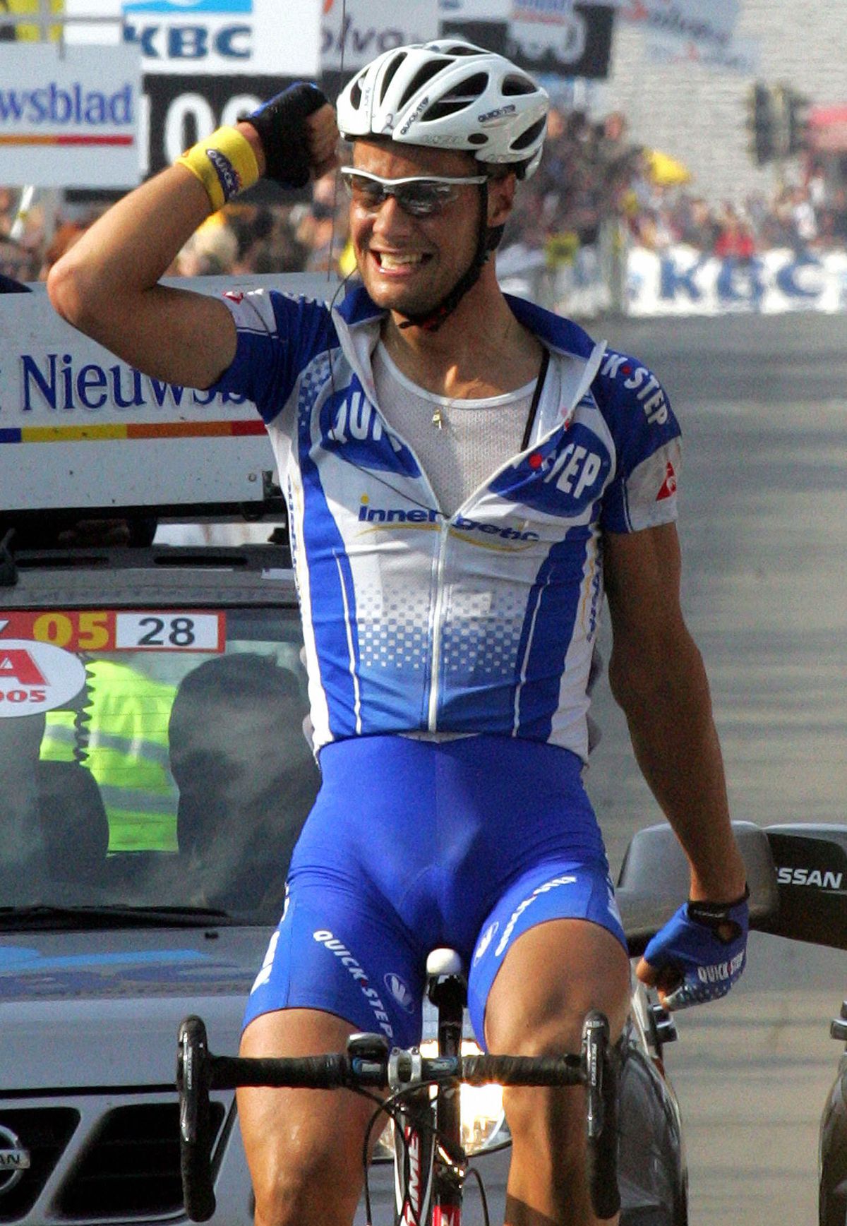 Celebrat belga Tom Boonen (Quick Step).