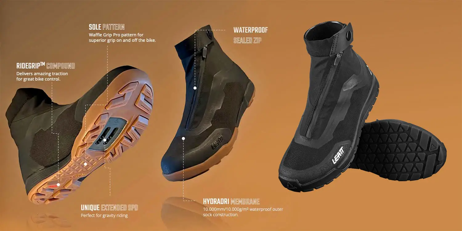 Abbigliamento MTB Leatt 2023: Go Beyond, scarpe impermeabili