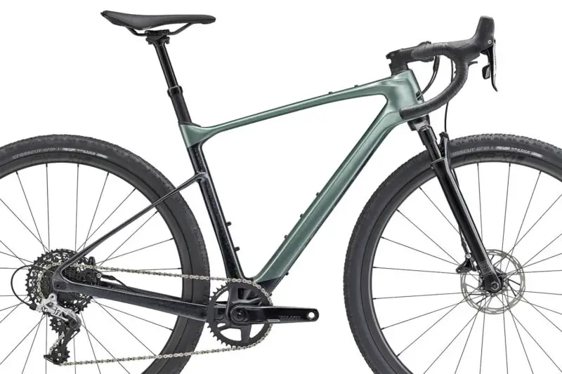 Trapelato 2023 Giant Revolt X Bicicletta gravel in carbonio avanzata rimodellata per forcelle ammortizzate da 40 mm, set di telai