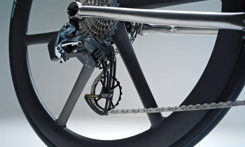Rocket Granite X Cycling Ceramic bici da strada in titanio personalizzata, aggiornamento in ceramica con gabbia del deragliatore oversize OSPW
