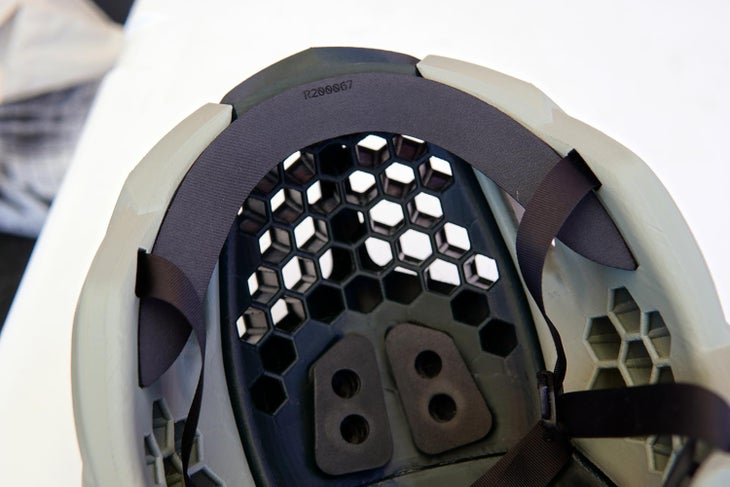 Interno del casco Kav Portola Kaze ventilazione aggiornata