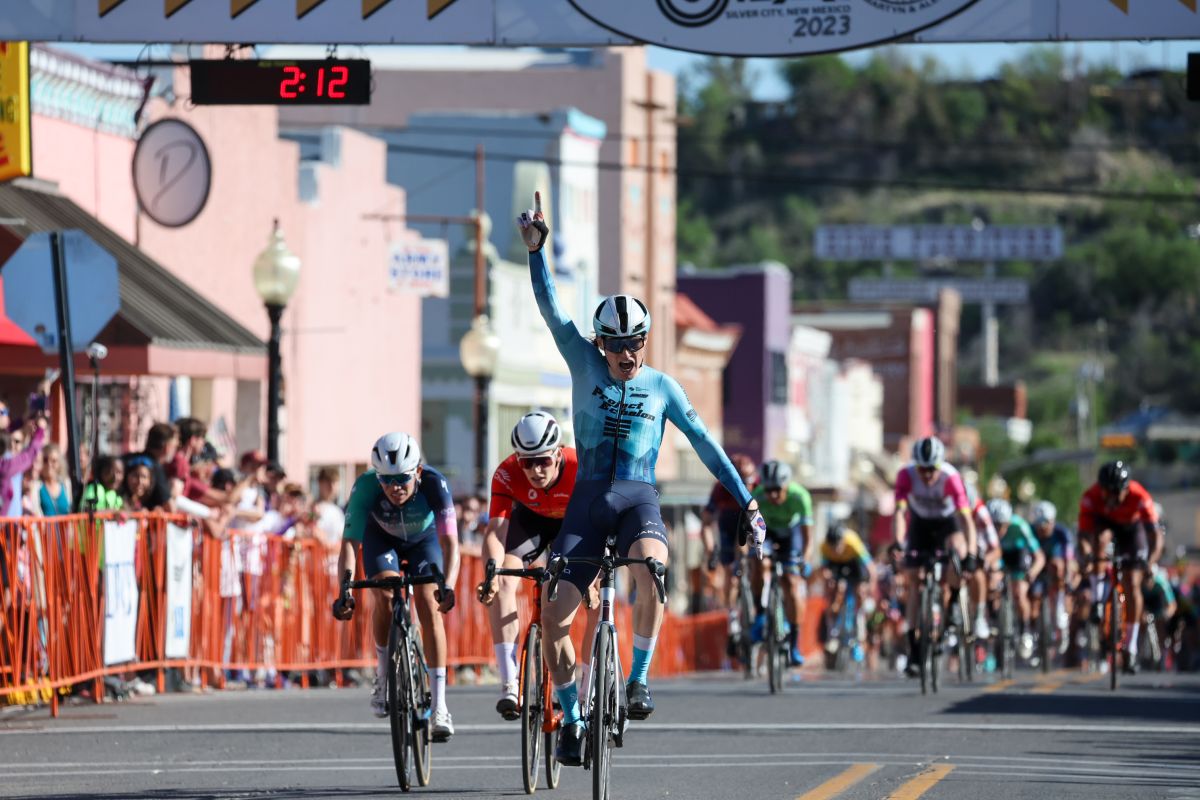 Cade Bickmore wins stage 4 of the Tour of the Gila.