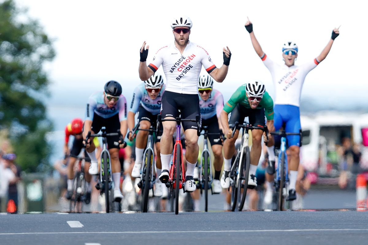 Brenton Jones won the opening Citroën Bay Crit in 2023 and went on to take the overall victory