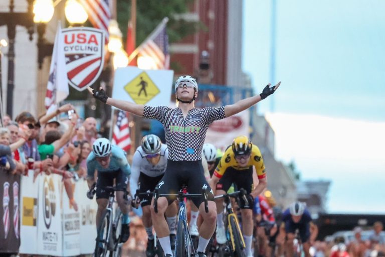 Luke Lamperti trionfa tre volte nel criterium maschile ai Campionati USA di ciclismo su strada