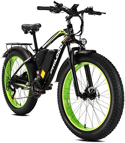 Bicicletta Elettrica da Montagna con Pneumatici Grassi e Batteria al Litio