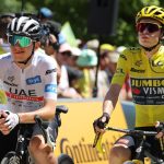 Tour de France 2023 Tadej Pogacar and Jonas Vingegaard before the Grand Colombier stage