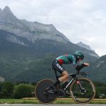 Tour de France 2023: Jai Hindley (Bora-Hansgrohe) during the stage 16 time trial to Combloux