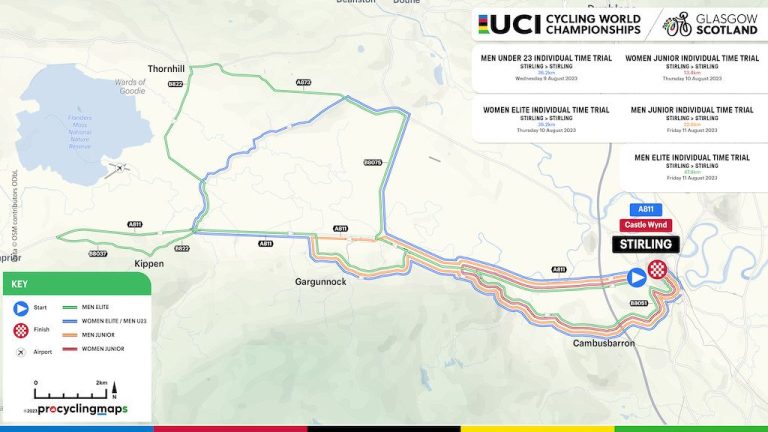 Percorsi Campionati del Mondo su Strada UCI 2023 in corso di sviluppo
