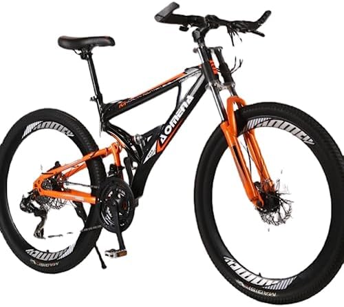 TCRAZY Mountain Bike Downhill 4.0, ATV con Doppio Ammortizzatore (Arancione)