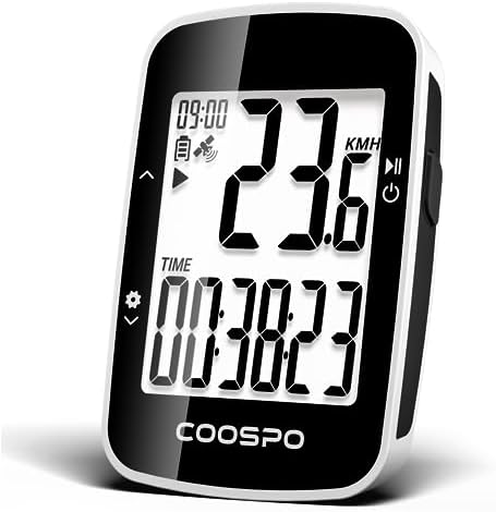 COOSPO Ciclocomputer GPS Bluetooth Impermeabile IP67 con Retroilluminazione