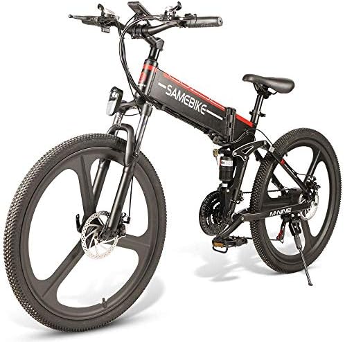 Samebike E-bike Unisex per Adulti con Pedalata Assistita e Batteria Rimovibile