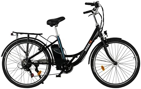 Nilox E-Bike J5 SE – Bici Elettrica, Autonomia 90 Km, 250W, 7 Marce