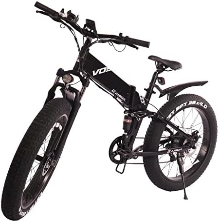 K3 E-Bike Pieghevole con Shimano 7-Velocità e Supporto Cellulare